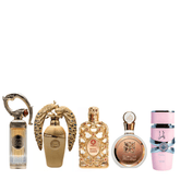 Promoção Pague 2 Leve 5 - Lattafa Yara, Fakhar e Royal Amber, Asad Lattafa, Sehr Lattafa e  Lattafa Afeef - 100ml cada - QUEIMA DE ESTOQUE!